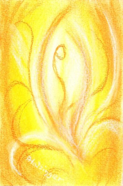 Heilbild gelbe Flamme