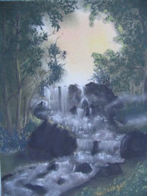 Wasserfall in Gr&uuml;nt&ouml;nen